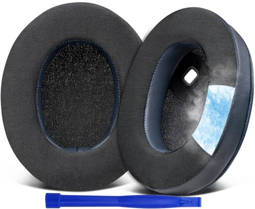 SOULWIT Kühlgel Ersatzpolster Ersatz Ohrpolster für Sony WH-1000XM4 (WH1000XM4) Kopfhörer, Ohrpolsterkissen mit hochdichtem Geräuschisolierungsschaum, zusätzliche Dicke