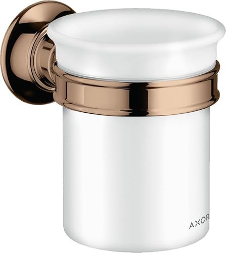 hansgrohe AXOR Montreux Zahnputzbecher, 42134300, Farbe: Polished Red Gold