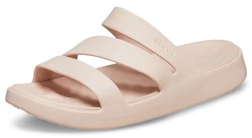 Crocs Women's Getaway Platform Strappy Sandals, Quartz, 10