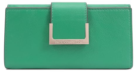 Paul Costelloe Genuine Leather Women's Wallet - Designer RFID-Blocking Bifold Clutch with Multiple Card Slots & Zip Coin Pocket - Available in 6 Stylish Colours, Alto (Jelly Bean)