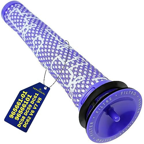 HEPA Filtro per Aspirapolvere - 965661-01 96566101 per Dyson - Adatto per Modelli DC58 DC59 DC61 DC62 V6 V7 V8 - Garanzia di 10 Anni - MONTERAL