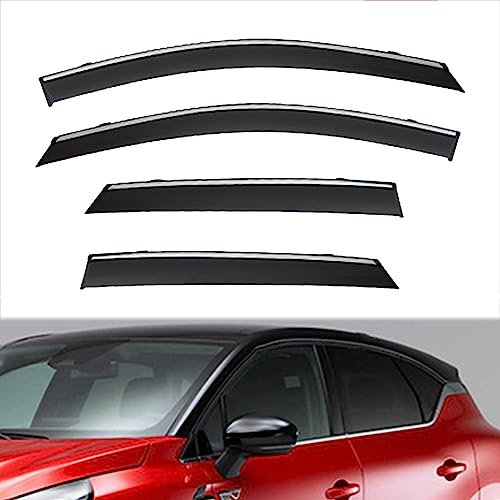 OKAYOK 4Pcs Auto Windabweiser für Mitsubishi ASX MK2 2023, Autofenster Regenschutz-Lüftungsabweiser, Autoseitentür Regenabweiser, Einfache Montage de Autofenstervisiere