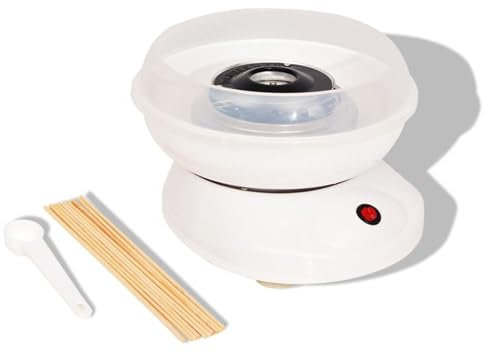 ARKEM Zuckerwattemaschine 480 W Weiß Zuckerwattemaschine für zuhause Zuckerwatte Maschine für Zucker oder Bonbons