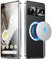 iTape Geeignet für Google Pixel 7 Pro Magic Shield Metall PC Handyhülle, 360° Rundumschutz, magnetisches kabelloses Laden, mit Kameraobjektivschutz Silber