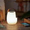 MARELIDA LED Tischleuchte mit Bluetooth Lautsprecher wiederaufladbar kabellos Outdoor Tischlampe für Außen Terrasse Balkon kabellos warmweiße LED H: 21cm