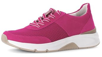 Gabor Damen Low-Top Sneaker, Frauen Halbschuhe,Turnschuhe,Laufschuhe,schnürschuhe,schnürer,Business,Freizeit,straßenschuhe,pink,43 EU / 9 UK