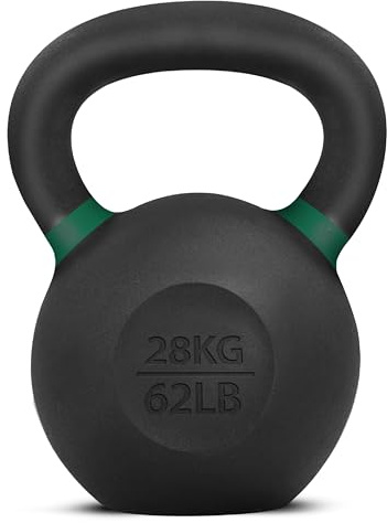 Yes4All Kugelhantel aus pulverbeschichtetem Gusseisen, 1 Stück, Minzgrün – 28 kg, Krafttraining, Kugelhanteln, Gewichtsset für Ganzkörpertraining, Heim-Fitnessstudio