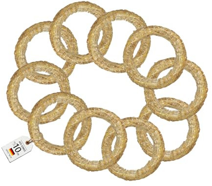 Auto-SCHMUCK® Strohkranz für die Dekoration (10, 30/5 cm)