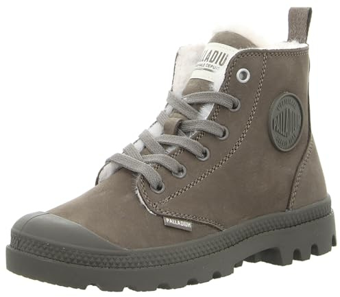 Palladium Damen Pampa Hi Zip WL Stiefel, Grau, Größe 41 EU, grau, 41 EU