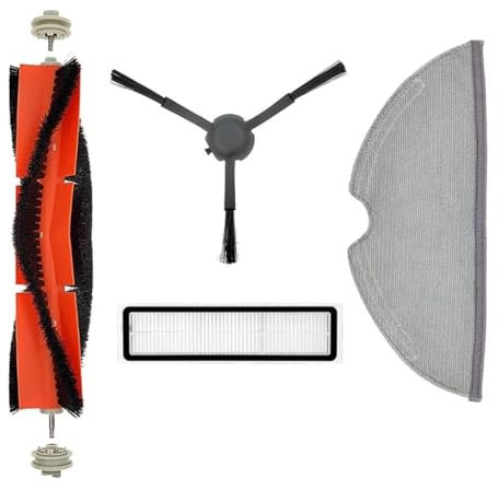Vuzmode For Xiaomi, for Dreame, D9 Accesorios Repuestos Xiomi MI, for Dreame, D9 MAX Robot Aspirador Reemplazo Cepillo Filtro Paño de fregona Kit de Piezas para aspiradora robótica(MHS)