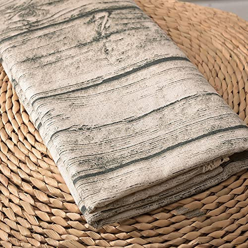 ONECHANCE Stoff Baumwolle Meterware Baumwollstoff Stoffe zum Nähen Dekostoff für Patchwork Sewing Nähstoff Color Kalligraphisch Braun Size 1 Meter