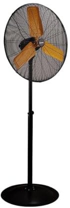 Dimensione Elettronica S.R.L. Ventilatore Industriale a piantana Zephir ZDM75P alta velocità diametro 75cm Nero