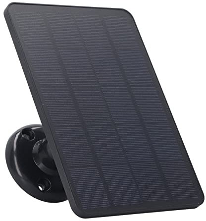 4W Solarpanel Batterie Ladegerät Micro USB -Kamera Ladung Solarpanel Effiziente stabile feine Handwerkskunst für Geräte (Schwarz)