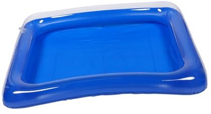 SOIMISS Aufblasbarer Sandkasten für Sandspielzeug für Drinnen und Draußen für Kreative Spielmöglichkeiten und Sauberes zu Hause Blau