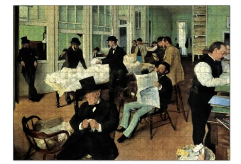 artboxONE-Puzzle XL (1000 Teile) Menschen Das Baumwollkontor - Puzzle Edgar Degas Edgar Degas gemälde