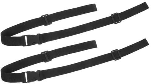 IWOWHERO 2 Stück Verstellbare Rutschfeste Kunststoff karabiner Gurte mit Fester Schnalle Stabile Ersatz schulterriemen für Rucksack Outdoor Reisezubehör für Erwachsene und Jugendliche