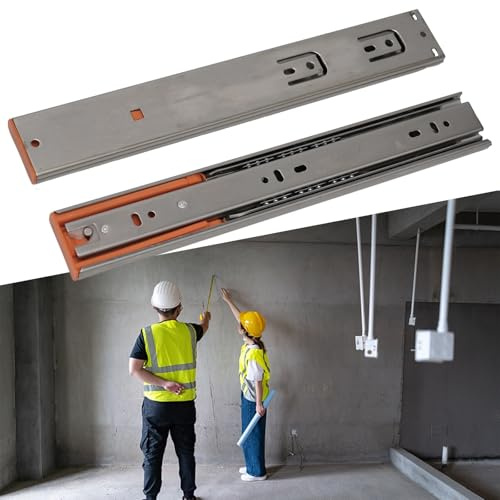 FACAIIO Schubladenschienen aus Edelstahl, 25,4 cm, 30,5 cm, sanft schließend, Pufferschienen für Schrankmöbel, Hardware