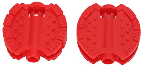 2 Pcs Kinder Fahrrad Pedal Kunststoff Kinder Dreirad Pedale Kind Baby Kinderwagen Vorderrad Fuß Pedal Zubehör (Rot)