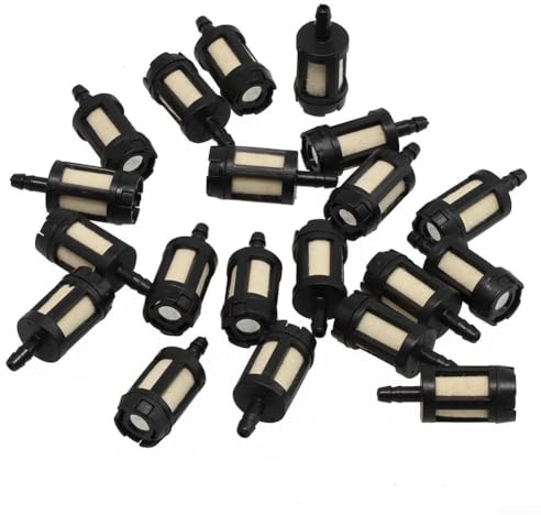 20 Pcs Petrol Fuel Line Filter for Hedge Trimmer Chainsaw Small Engine 2mm 2.5mm 3mm Fuel Tank Strainer Outdoor Equipment Accessories