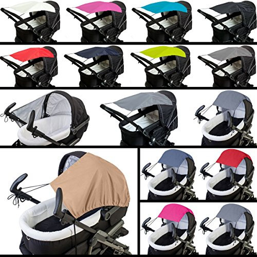 Sonnensegel/Sonnendach (UV-Schutz 50+) für Buggy/Kinderwagen (Oxford Polyester) (HELLBRAUN (MELANGE)
