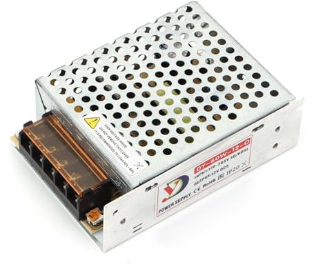 Jandei - Transformator-Netzteil 110/220V AC auf 12V DC 60W 5A, Inneninstallation IP20, für LED-Streifen, Neon- oder Niederspannungsgeräte