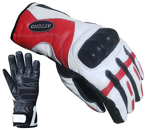 ATTONO Skihandschuhe Leder Ski Racing Handschuhe wasserdicht - Größe L