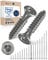 50x Vis à bois tête fraisée en Acier inoxydable Torx V2A vis inox 6x70 pour panneaux d'aggloméré Bois Filetage partiel 6mm fort 70mm long 50 pièce en acier A2