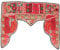 GURU SHOP Orientalischer Wandbehang, Indischer Türbehang, Wimpel Wandteppich, Wanddekoration, Tür Deko Einzelstück 100x80 cm - Design 11, Baumwolle