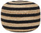 vidaXL Sitzpuff Pouf Sitzpouf Puff Sitzkissen Sitzhocker Fußhocker Hocker Fußbank Ottoman Fußbank Fußschemel Handgefertigt Schwarz 45x30cm Jute