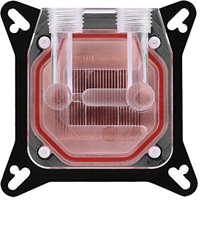 Bloque de refrigeración por agua, bloque de enfriador de agua de la GPU de la computadora con cubierta POM, rosca general internacional G1/4, base de cobre procesada con tecnología antioxidante