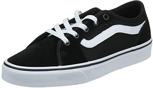 Vans Filmore Decon Damen Sneaker, Suede Canvas Black White, 38.5 EU