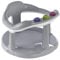 THERMOBABY - Anneau De Bain Bébé Aquababy - Siège De Bain Confortable, Ludique & Stable - Installation Facile - De 7 à 16 Mois - Fabriqué En France - Gris Charme