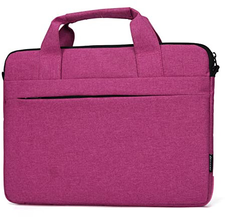 Cicilin 15.6 inch Laptop Briefcase, Waterproof Shock-Resistant Lightweight Shoulder Bag, Notebook Case Laptop Sleevees Compatible red