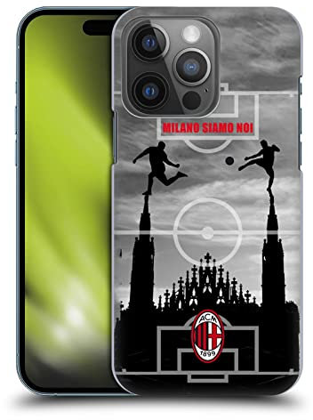 Head Case Designs Licenza Ufficiale AC Milan Milano Siamo Noi 3 Adulti Custodia Cover Dura per Parte Posteriore Compatibile con Apple iPhone 14 PRO