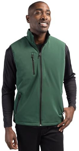 Clique Men's Equinox Insulated Softshell Vest, Bottle Green, 4XL