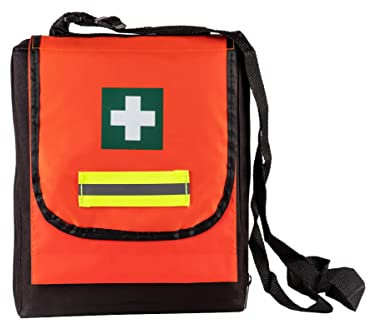 notlok Safety Work Mobiler Erste-Hilfe-Kasten, Verbandskasten für Touristen, tragbar, wasserdicht mit DIN13164-Ausrüstung + Mundstück für künstliche Beatmung. Für Notfälle am Reisen, Wandern, Camping.