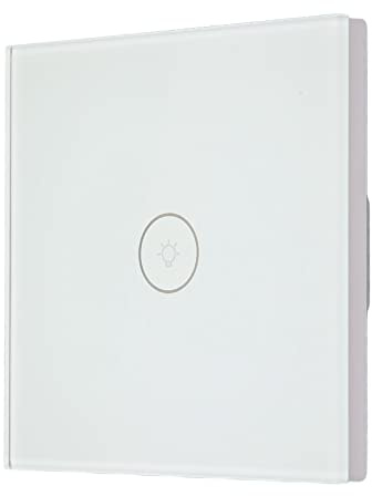Septpenta 100-240 V WiFi Smart Wall Light Switch, Freisprech Sprachsteuerung, Touch Wandlichtschalter, mit Timer und Countdown Funktion, Wasserdicht für Wohnzimmer, Küche, Esszimmer