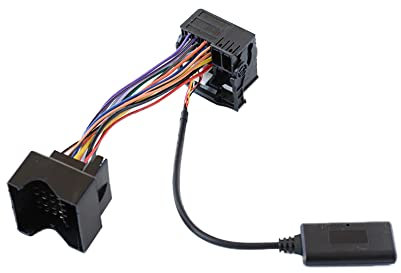 Baceyong 5-12V ABS plastica 5.0 Bluetooth 5.0 Audio AUX cavo per M-ercedes W169 W245 W203 W209 W164, cavo AUX a 12 pin per dispositivi audio autoradio