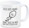 Spermium Muttertag Kaffeebecher mit Spruch Alles gute Mama Danke, dass du mich damals nicht geschluckt hast Mama Tasse Kaffeetasse Oma lustig