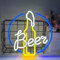 Enseigne au néon verre de vin enseigne au néon bar décoration murale néon LED alimentée par USB pour chambre, bar, fête, décoration de Noël et cadeau