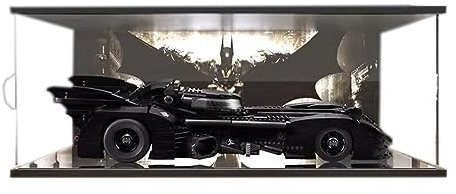 Acryl-Vitrine für Lego DC Batman 1989 Batmobile 76139, Schaukasten, Schützen und Dekorieren Modell mit staubdichter Aufbewahrung, Geschenk (Hintergrund E)