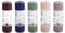 Vctitil 5pcs Contact Lens Case Clear Candy-Colored Capsule Shape Portable Outdoor Travel Sealed Contact Lens Container(Coffee/PurPle/Beige/Green/Blue)