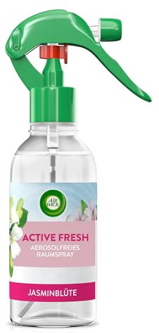 Air Wick Active Fresh – Aerosolfreies Raumspray mit natürlichen ätherischen Ölen – Duft: Jasminblüte – 1 x 237 ml