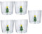 MUCKLILY 5st Weinglas Weihnachtssaft Tasse Weihnachtsweingläser Kelch Gin-becher Urlaub Tassen Weihnachtsbaum-trinkbecher Weihnachtsbecher Latte-becher Hohes Borosilikat Italien 3d Haushalt
