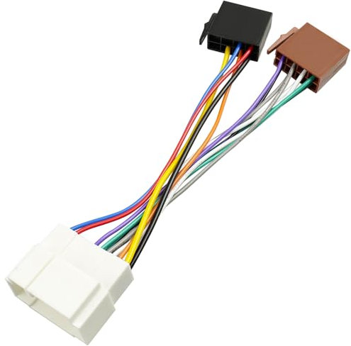 Jayubien 20Pin Aftermarket Radio Wiring Harness Adapter Compatible with Honda Suzuki Acura ISO Car Stereo Wire Harness Cable Connector Plug