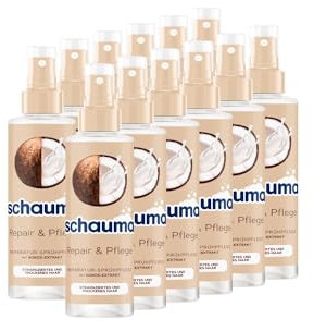 Schauma Sprühpflege Repair & Pflege (12x 200 ml), Sprühspülung hilft, das Haar zu entwirren, Spülung mit bis zu 230 °C Hitzeschutz, Haarspülung für sichtbar regeneriertes Haar
