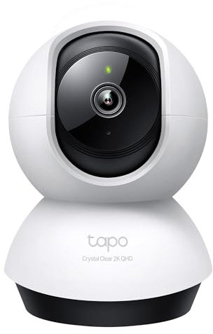 TP-Link Tapo 2K QHD Pan/Tilt Security Camera for Pet Camera, Baby Monitor, Motion Detection, Motion Tracking, 2-Way Audio, Night Vision, Cloud &SD Card Storage, Works w/Alexa & Google Home(Tapo C220)