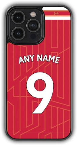 iPhone 11 Pro Max Compatible Personalised Liverpool Football Phone Case, Name & Number Bumper Cover, Anti-Scratch, Anti-Drop, Camera Lens Protection, Sidewall Bumper, ShockProof Drop Protection