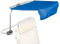 AKTIVE Parasol para silla de playa plegable, Inclinable y con giro 360º, Estructura de aluminio, Tejido textileno, Color azul, Fácil instalación, 50x45x37 cm, Accesorios de verano, Sombrilla (62352)