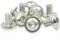 Schrauben M8, 10 Stück Linsenkopfschrauben Edelstahlschrauben M8 x 12mm A2 V2A 304 Rostfrei, MeHurr Innensechskant(ISK) Schrauben mit Flansch, Maschinenschrauben ISO7380-2, Schraube Vollgewinde